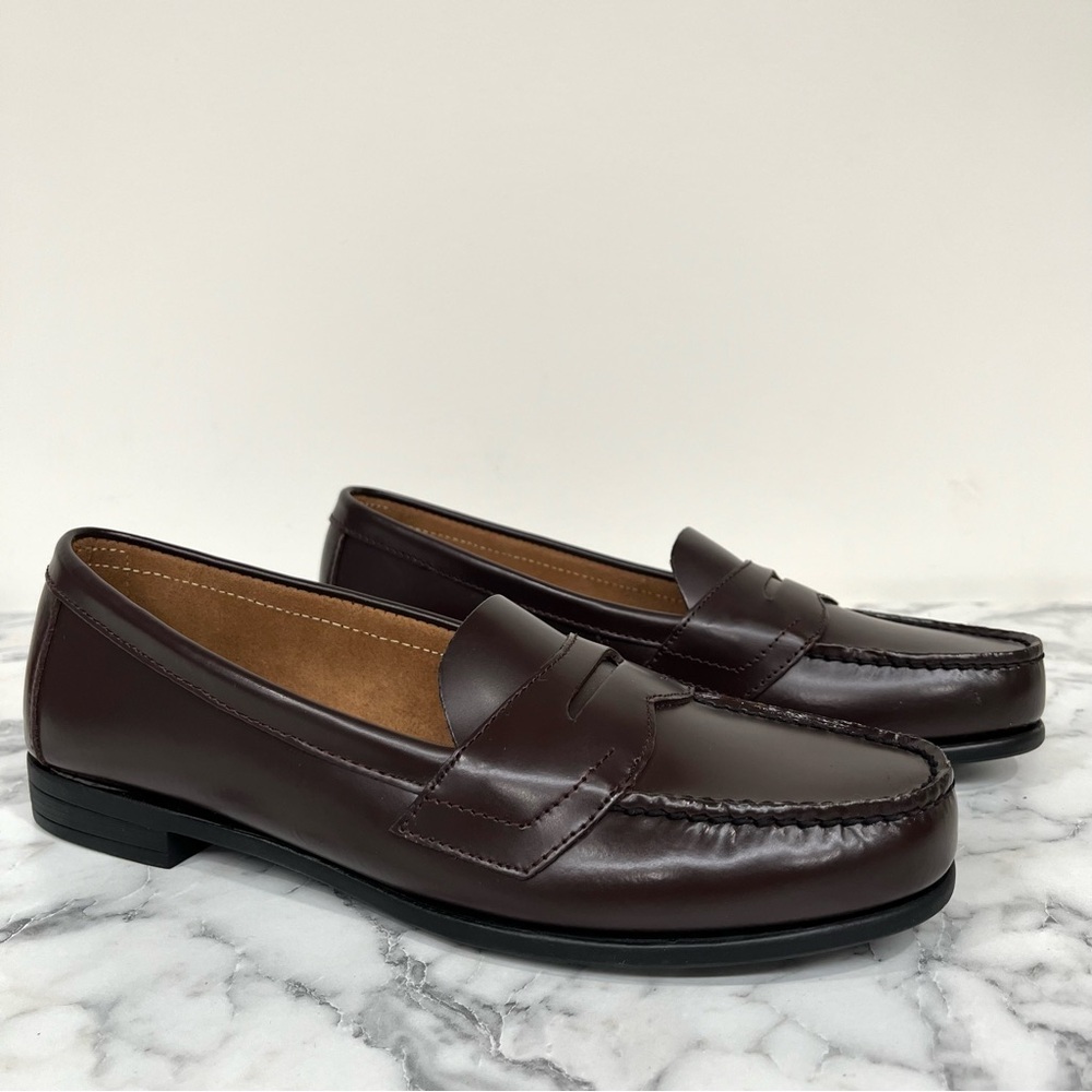 Eastland Leather Womens Classic II Penny Loafer Shoes 3924 Burgundy 9 Narrow